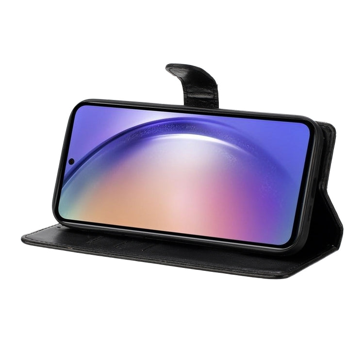 For Blackview A55 Pro Butterflies and Flowers Leather Phone Case(Black) - More Brand by PMC TechLife | Online Shopping South Africa | PMC TechLife | Buy Now Pay Later Mobicred