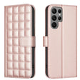 For Samsung Galaxy S25 Ultra 5G Square Texture Leather Phone Case(Rose Gold) - Galaxy S25 Ultra 5G Cases by PMC TechLife | Online Shopping South Africa | PMC TechLife | Buy Now Pay Later Mobicred