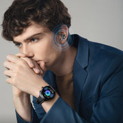 GT95 1.53 inch IPS Screen 2 in 1 Bluetooth Earphone Smart Watch(Black)