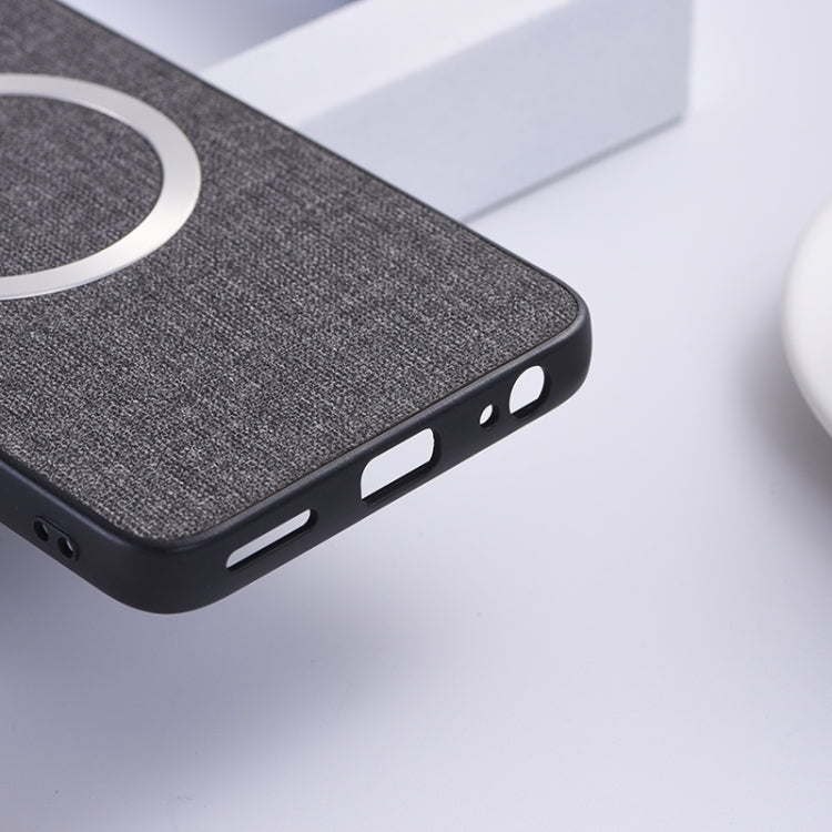 For Motorola Moto G 5G 2024 CD Magsafe Magnetic Cloth Texture Phone Case(Black)