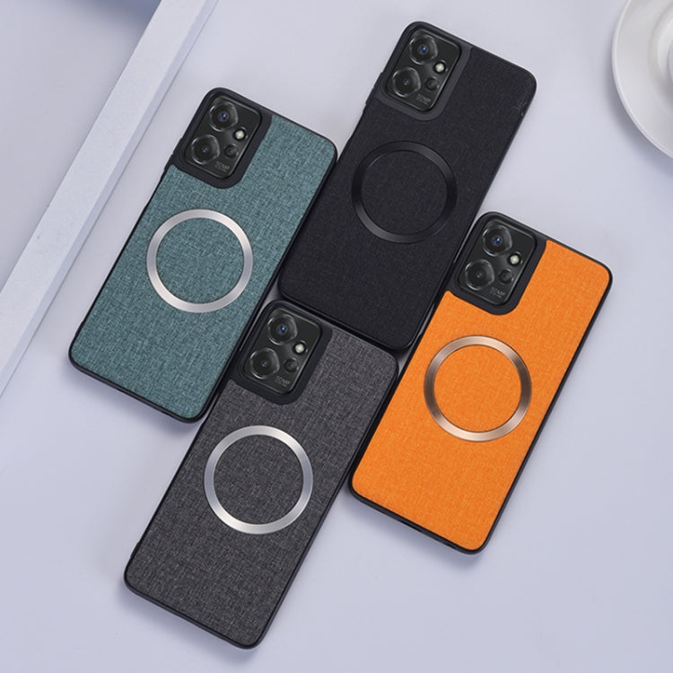 For Motorola Moto G 5G 2024 CD Magsafe Magnetic Cloth Texture Phone Case(Orange) - Motorola Cases by PMC Jewellery | Online Shopping South Africa | PMC Jewellery | Buy Now Pay Later Mobicred