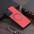 For Motorola Moto G 5G 2024 PU MagSafe Magnetic Phone Case(Red) - Motorola Cases by PMC Jewellery | Online Shopping South Africa | PMC Jewellery | Buy Now Pay Later Mobicred
