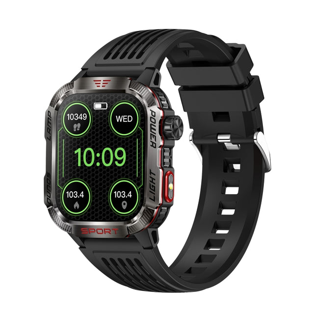 HT29 2.01 inch IPS Screen Triple Proof Smart Watch with Banknote Detector Light(Black)