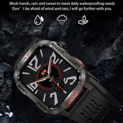 HT29 2.01 inch IPS Screen Triple Proof Smart Watch with Banknote Detector Light(Blue)