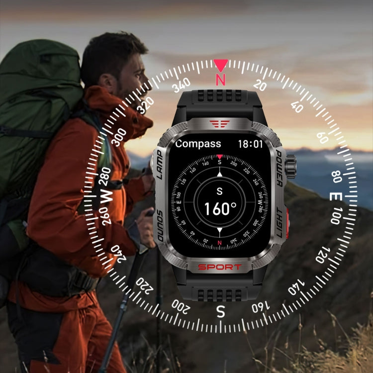 HT29 2.01 inch IPS Screen Triple Proof Smart Watch with Banknote Detector Light(Blue) - Smart Watches by PMC TechLife | Online Shopping South Africa | PMC TechLife | Buy Now Pay Later Mobicred