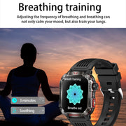 HT29 2.01 inch IPS Screen Triple Proof Smart Watch with Banknote Detector Light(Blue)
