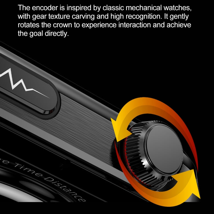 TK16 2.04 inch LCD Screen Leather Strap Smart Watch Supports Health Monitoring(Black) - Smart Watches by PMC TechLife | Online Shopping South Africa | PMC TechLife | Buy Now Pay Later Mobicred