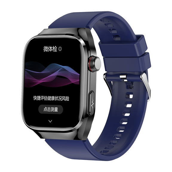 TK16 2.04 inch LCD Screen Silicone Strap Smart Watch Supports Wellness Tracking(Blue)