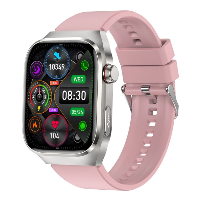 TK16 2.04 inch LCD Screen Silicone Strap Smart Watch Supports Wellness Tracking(Pink)