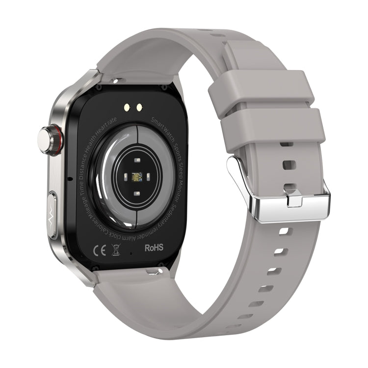 TK16 2.04 inch LCD Screen Silicone Strap Smart Watch Supports Health Monitoring(Grey) - free shipping - PMC TechLife - Order now!
