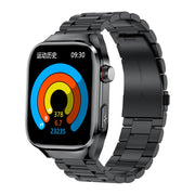 TK16 2.04 inch LCD Screen Steel Strap Smart Watch Supports Wellness Tracking(Black)
