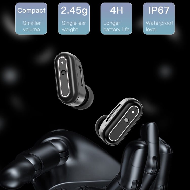 X9 1.85 inch Square Screen 2 in 1 Bluetooth Earphone Smart Watch(Black) - Smart Watches by PMC TechLife | Online Shopping South Africa | PMC TechLife | Buy Now Pay Later Mobicred