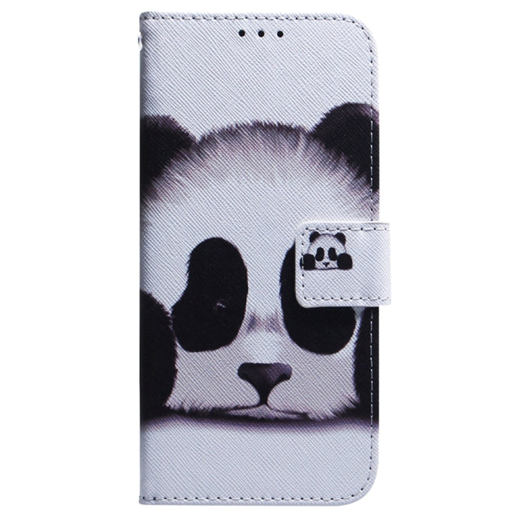 For Samsung Galaxy S25 5G Coloured Drawing Flip Leather Phone Case(Panda) - Galaxy S25 5G Cases by PMC Jewellery | Online Shopping South Africa | PMC Jewellery | Buy Now Pay Later Mobicred