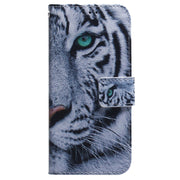 For Samsung Galaxy S25+ 5G Coloured Drawing Flip Leather Phone Case(Tiger)