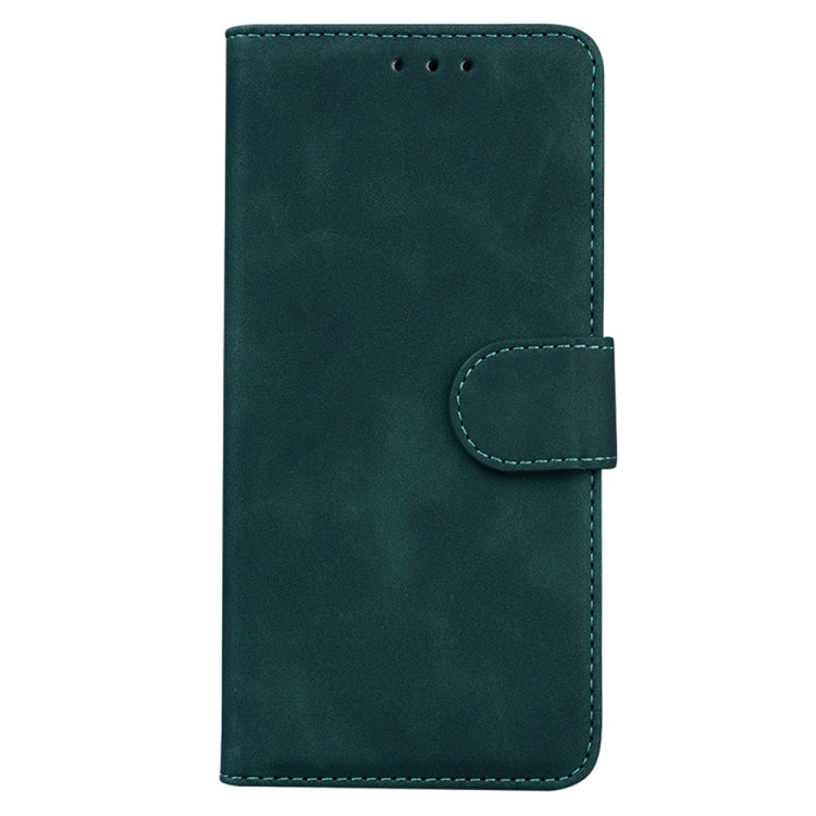 For Samsung Galaxy S25 5G Skin Feel Pure Color Flip Leather Phone Case(Green)