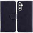 For Samsung Galaxy S25 5G Skin Feel Pure Color Flip Leather Phone Case(Black) - Galaxy S25 5G Cases by PMC Jewellery | Online Shopping South Africa | PMC Jewellery | Buy Now Pay Later Mobicred