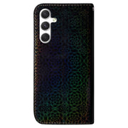 For Samsung Galaxy S25+ 5G Colorful Magnetic Buckle Leather Phone Case(Black)