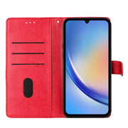 For Motorola Moto G Play 5G 2024 Butterflies and Flowers Leather Phone Case(Red)