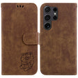 For Samsung Galaxy S25 Ultra 5G Little Tiger Embossed Leather Phone Case(Brown) - Galaxy S24 Ultra 5G Cases by PMC Jewellery | Online Shopping South Africa | PMC Jewellery | Buy Now Pay Later Mobicred