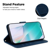 For Samsung Galaxy S25 Ultra 5G Little Tiger Embossed Leather Phone Case(Dark Blue)