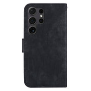 For Samsung Galaxy S25 Ultra 5G Little Tiger Embossed Leather Phone Case(Black)