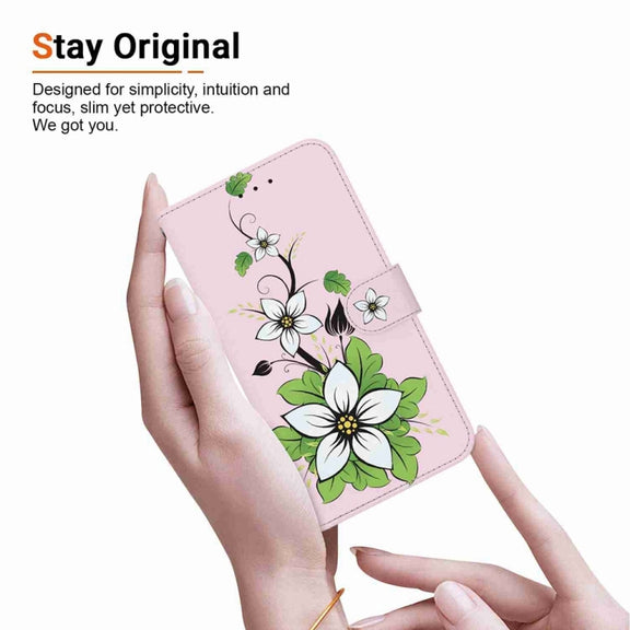 For Samsung Galaxy S25 Ultra 5G Crystal Texture Colored Drawing Leather Phone Case(Lily)