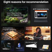 Honor MagicPad2 WiFi Tablet PC, 12GB+256GB, 12.3 inch MagicOS 8.0.1 Qualcomm Snapdragon 8s Gen 3 Octa Core(Black)