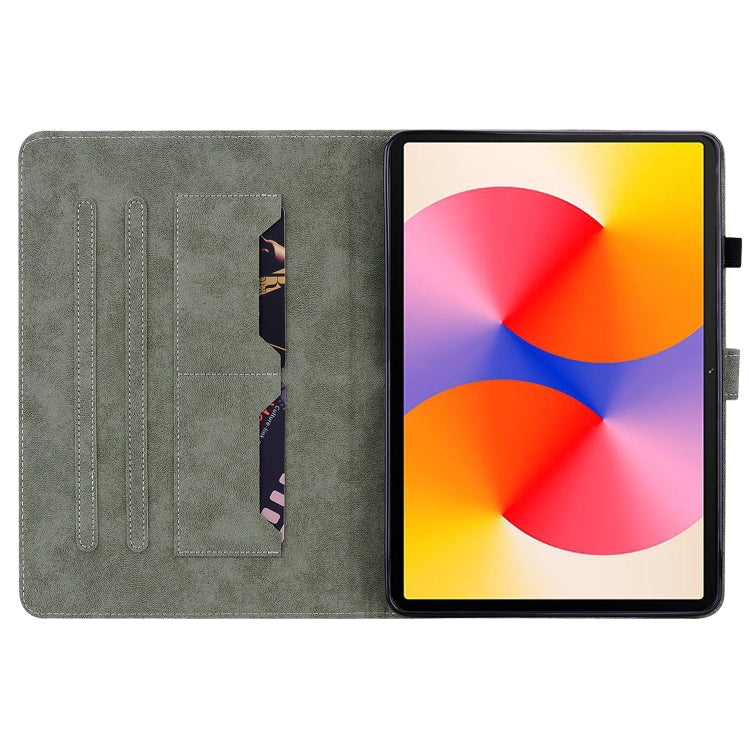 For Huawei MatePad SE 11 2024 Tiger Pattern Flip Leather Tablet Case(Red) - free shipping - PMC Jewellery - Order now!