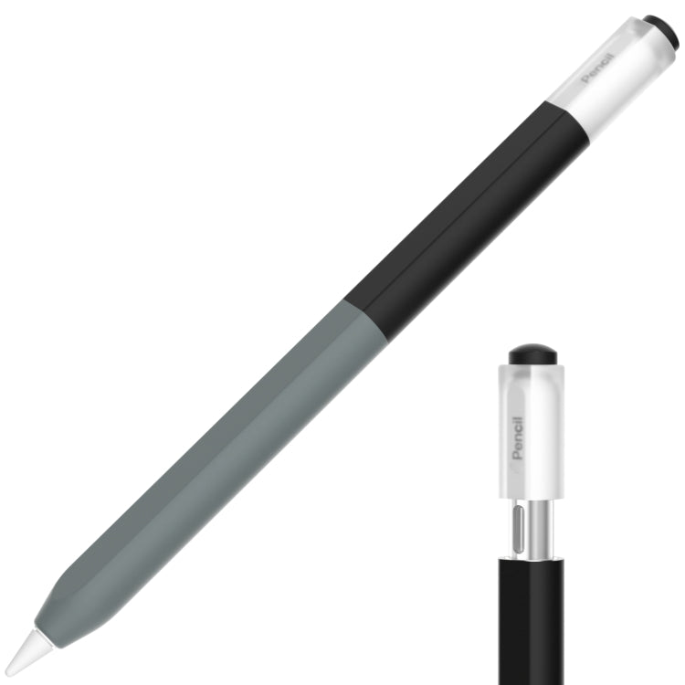 For Apple Pencil USB-C Gradient Silicone Stylus Protective Case(Black) - Pencil Accessories by PMC Jewellery | Online Shopping South Africa | PMC Jewellery | Buy Now Pay Later Mobicred