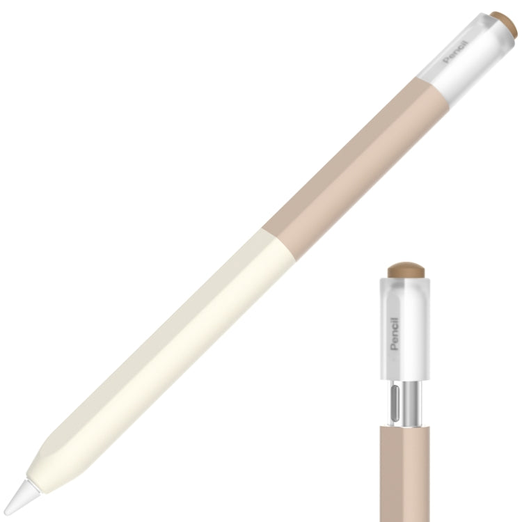 For Apple Pencil USB-C Gradient Silicone Stylus Protective Case(Milk Tea) - Pencil Accessories by PMC Jewellery | Online Shopping South Africa | PMC Jewellery | Buy Now Pay Later Mobicred