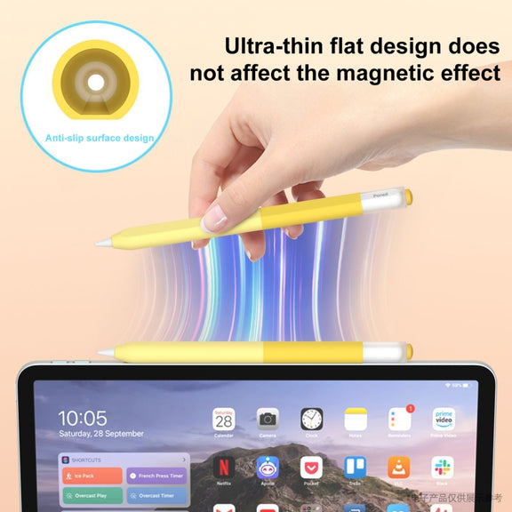 For Apple Pencil USB-C Gradient Silicone Stylus Protective Case(Blue)