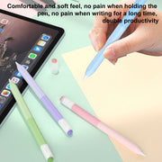 For Apple Pencil USB-C Gradient Silicone Stylus Protective Case(Yellow)