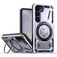 For Samsung Galaxy S25 5G Armor II Series MagSafe Magnetic Holder Phone Case(Light Purple) - Galaxy S25 5G Cases by PMC Jewellery | Online Shopping South Africa | PMC Jewellery | Buy Now Pay Later Mobicred