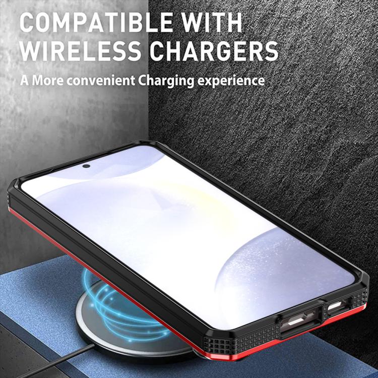 For Samsung Galaxy S25 5G Armor II Series MagSafe Magnetic Holder Phone Case(Light Blue) - Galaxy S25 5G Cases by PMC Jewellery | Online Shopping South Africa | PMC Jewellery | Buy Now Pay Later Mobicred