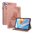 For itel VistaTab 30 Butterfly Flower Embossed Leather Tablet Case(Rose Gold) - Others by PMC TechLife | Online Shopping South Africa | PMC TechLife | Buy Now Pay Later Mobicred