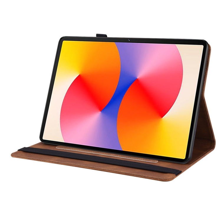 For Huawei MatePad SE 11 2024 Butterfly Flower Embossed Leather Tablet Case(Brown) - Huawei by PMC Jewellery | Online Shopping South Africa | PMC Jewellery | Buy Now Pay Later Mobicred