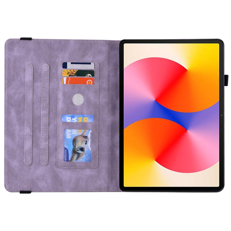 For Huawei MatePad SE 11 2024 Butterfly Flower Embossed Leather Tablet Case(Purple) - free shipping - PMC Jewellery - Order now!