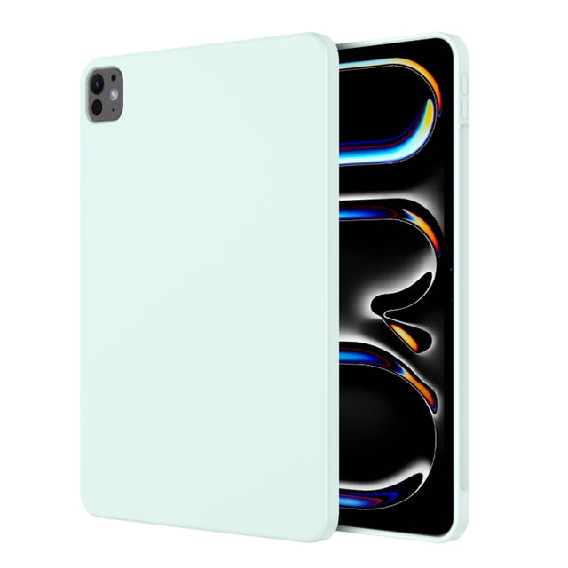 For iPad Pro 13 2024 Mutural Silicone Microfiber Tablet Case(Sky Blue)