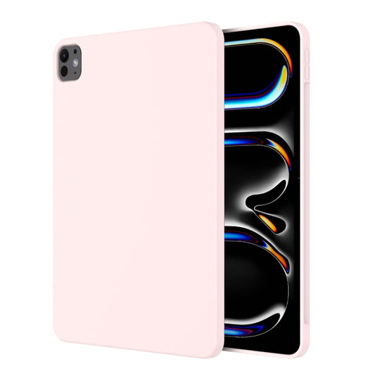 For iPad Pro 11 2024 Mutural Silicone Microfiber Tablet Case(Pink) - free shipping - PMC Jewellery - Order now!