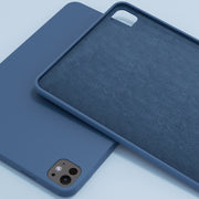 For iPad Pro 11 2024 Mutural Silicone Microfiber Tablet Case(Midnight Blue)