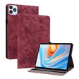 For itel VistaTab 30 Butterfly Rose Embossed Leather Tablet Case(Red) - Others by PMC TechLife | Online Shopping South Africa | PMC TechLife | Buy Now Pay Later Mobicred