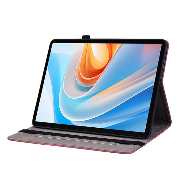 For itel VistaTab 30 Butterfly Rose Embossed Leather Tablet Case(Red) - Others by PMC TechLife | Online Shopping South Africa | PMC TechLife | Buy Now Pay Later Mobicred