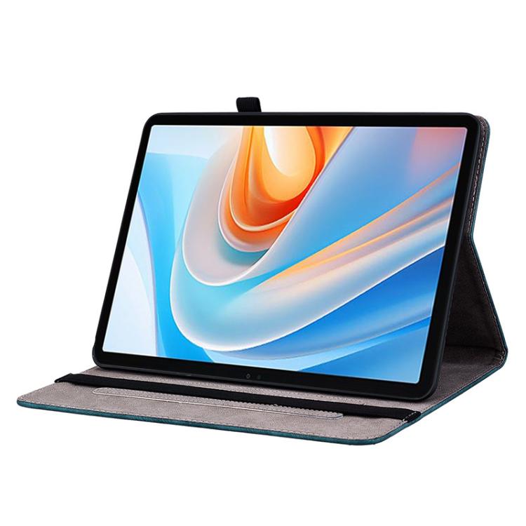 For itel VistaTab 30 Butterfly Rose Embossed Leather Tablet Case(Dark Blue) - free shipping - PMC TechLife - Order now!