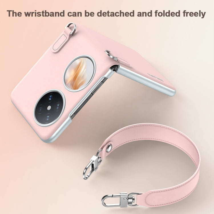 For Huawei P50 Pocket / Pocket S SULADA Skin Feel Liquid Leather Phone Case with Strap(Purple) - free shipping - PMC TechLife - Order now!