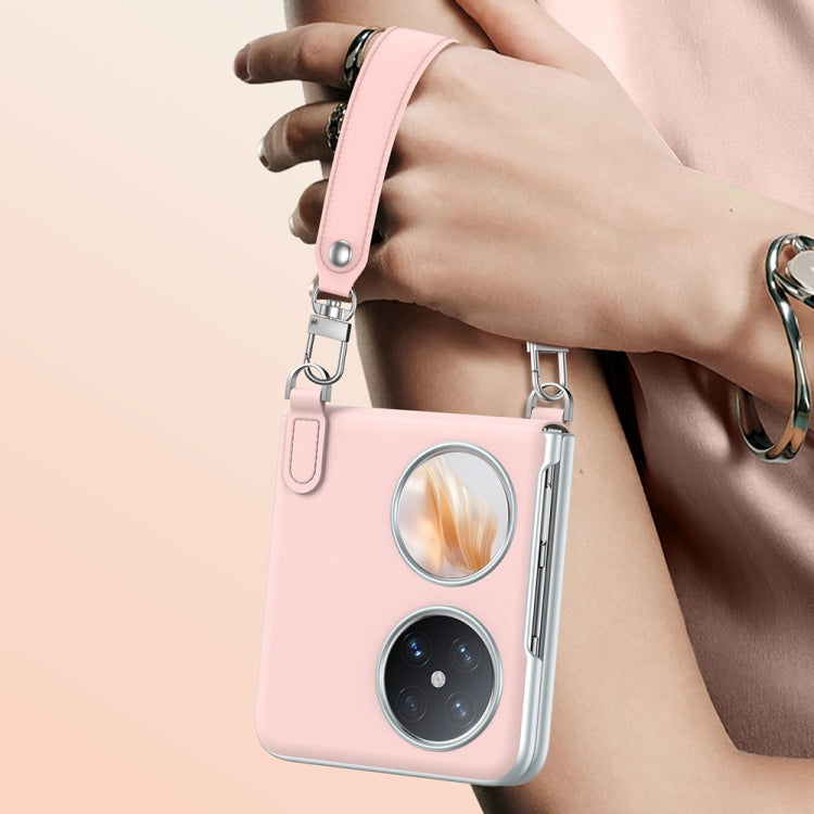 For Huawei P50 Pocket / Pocket S SULADA Skin Feel Liquid Leather Phone Case with Strap(Purple) - free shipping - PMC TechLife - Order now!