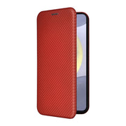 For Samsung Galaxy S25+ 5G Carbon Fiber Texture Flip Leather Phone Case(Brown)