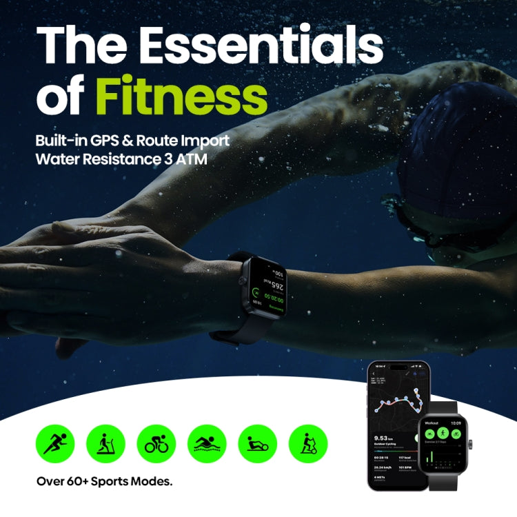 Zeblaze Beyond 3 Plus 1.78 inch Screen Stylish GPS Smart Watch, Support Bluetooth Calling / Heart Rate / Blood Oxygen Monitor(Black) - free shipping - PMC Jewellery - Order now!