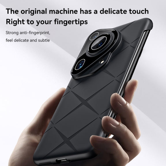 For Huawei Pura 70 Pro Borderless Upshrink Camera Protection Magnetic Phone Case(Black)