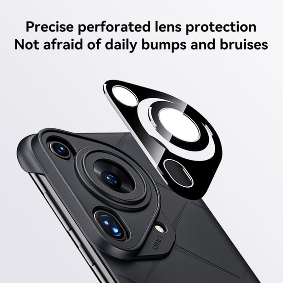 For Huawei Pura 70 Pro Borderless Upshrink Camera Protection Magnetic Phone Case(Black)