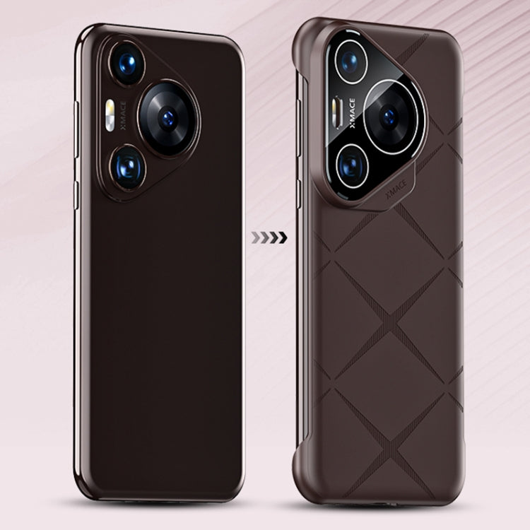 For Huawei Pura 70 Ultra Borderless Upshrink Camera Protection Phone Case(Brown) - free shipping - PMC Jewellery - Order now!